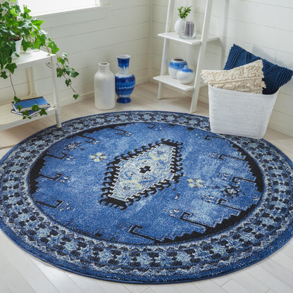 Safavieh Vintage Hamadan Vth251M Blue/Black Area Rug