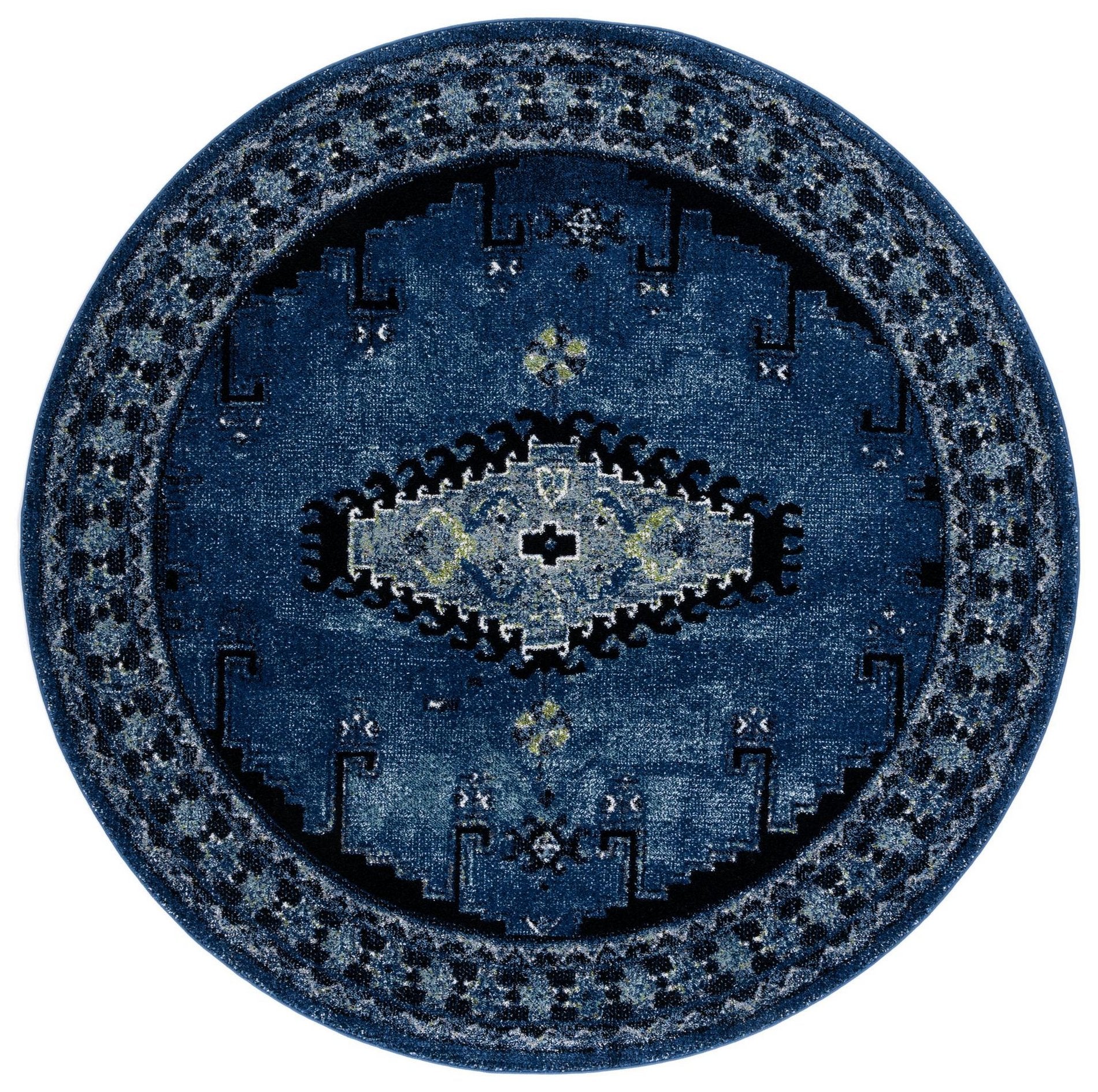 Safavieh Vintage Hamadan Vth251M Blue/Black Area Rug