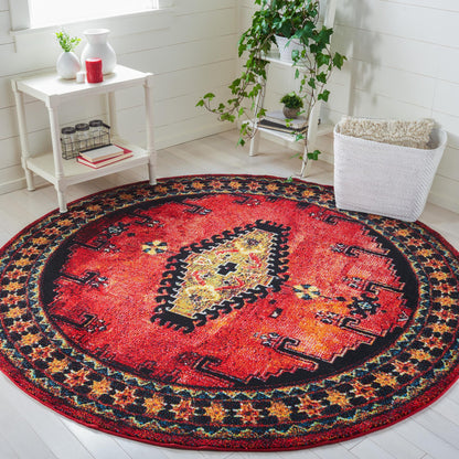 Safavieh Vintage Hamadan Vth251Q Red/Black Area Rug