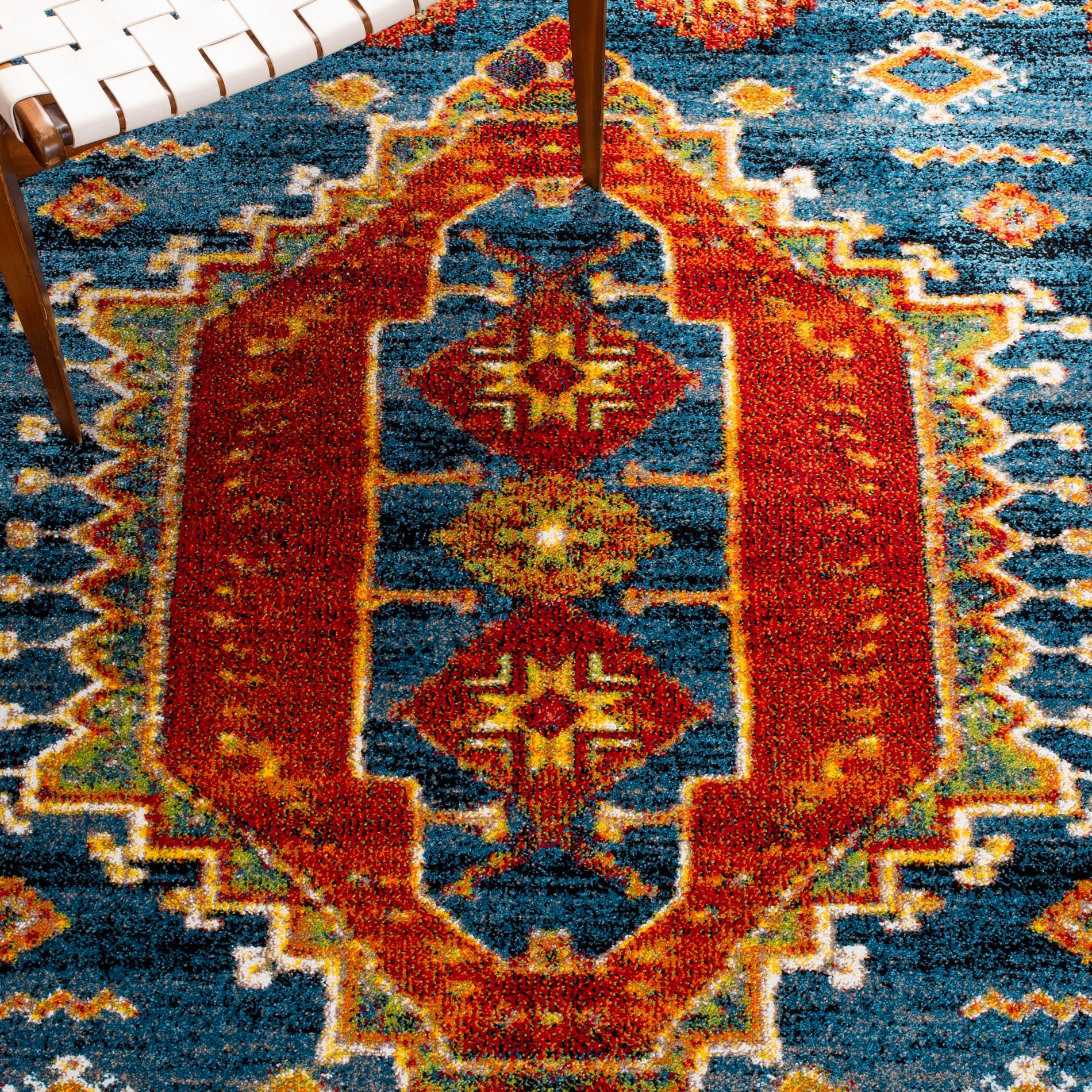 Safavieh Vintage Hamadan Vth253M Blue/Orange Area Rug