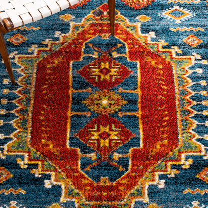 Safavieh Vintage Hamadan Vth253M Blue/Orange Area Rug