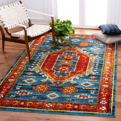 Safavieh Vintage Hamadan Vth253M Blue/Orange Rugs.