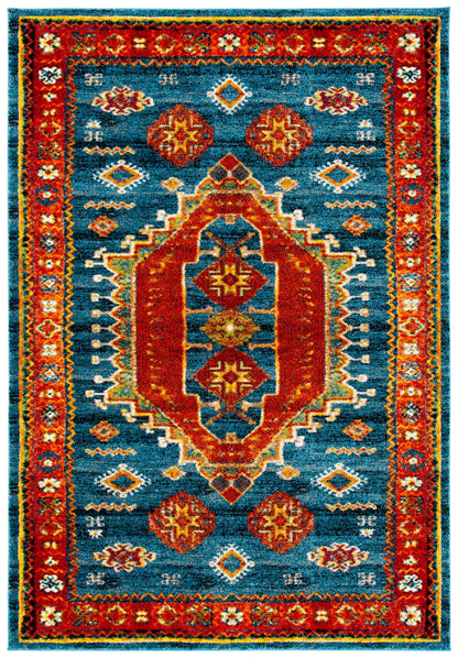 Safavieh Vintage Hamadan Vth253M Blue/Orange Area Rug