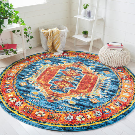 Safavieh Vintage Hamadan Vth253M Blue/Orange Rugs.