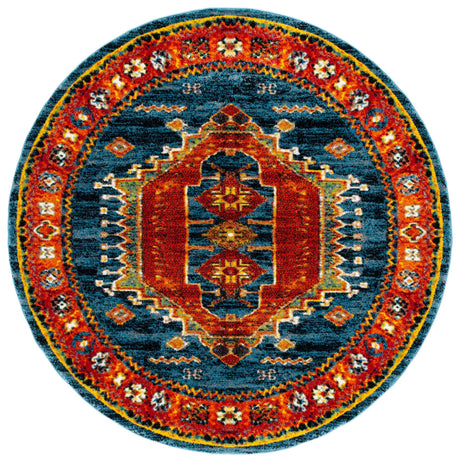 Safavieh Vintage Hamadan Vth253M Blue/Orange Rugs.