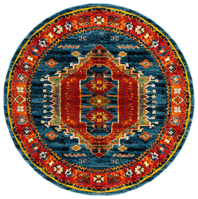 Safavieh Vintage Hamadan Vth253M Blue/Orange Rugs.