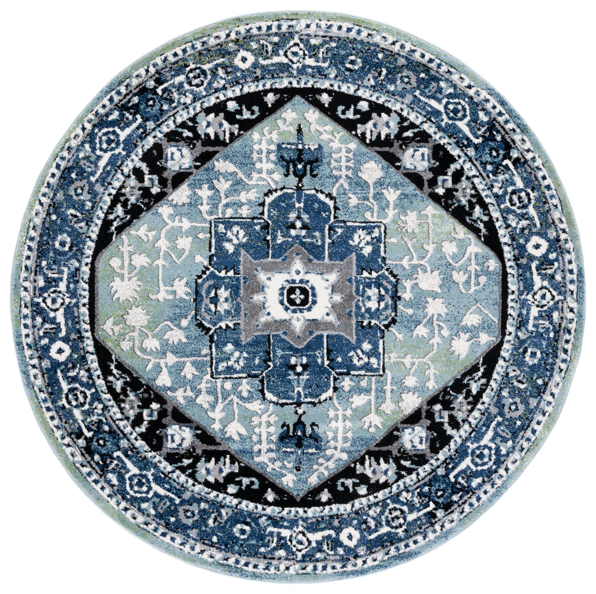 Safavieh Vintage Hamadan Vth259L Blue/Light Green Area Rug