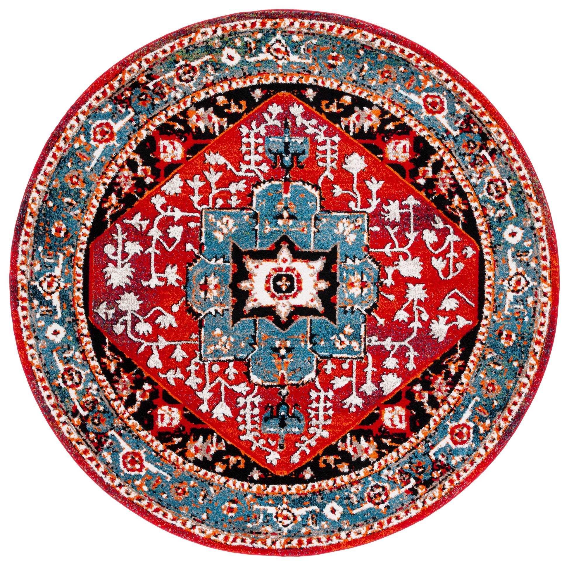 Safavieh Vintage Hamadan Vth259M Blue/Red Area Rug