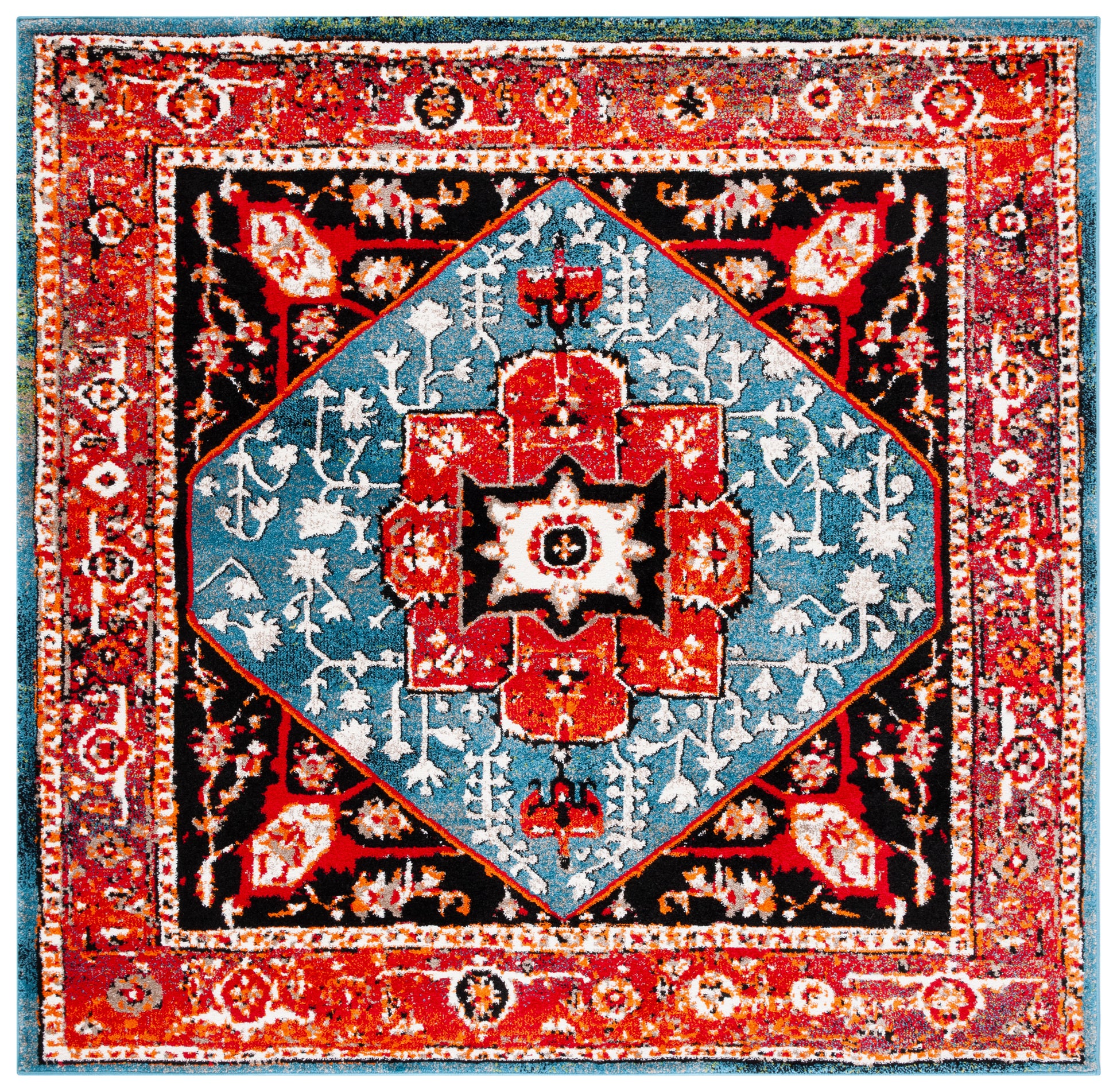 Safavieh Vintage Hamadan Vth259Q Red/Blue Area Rug