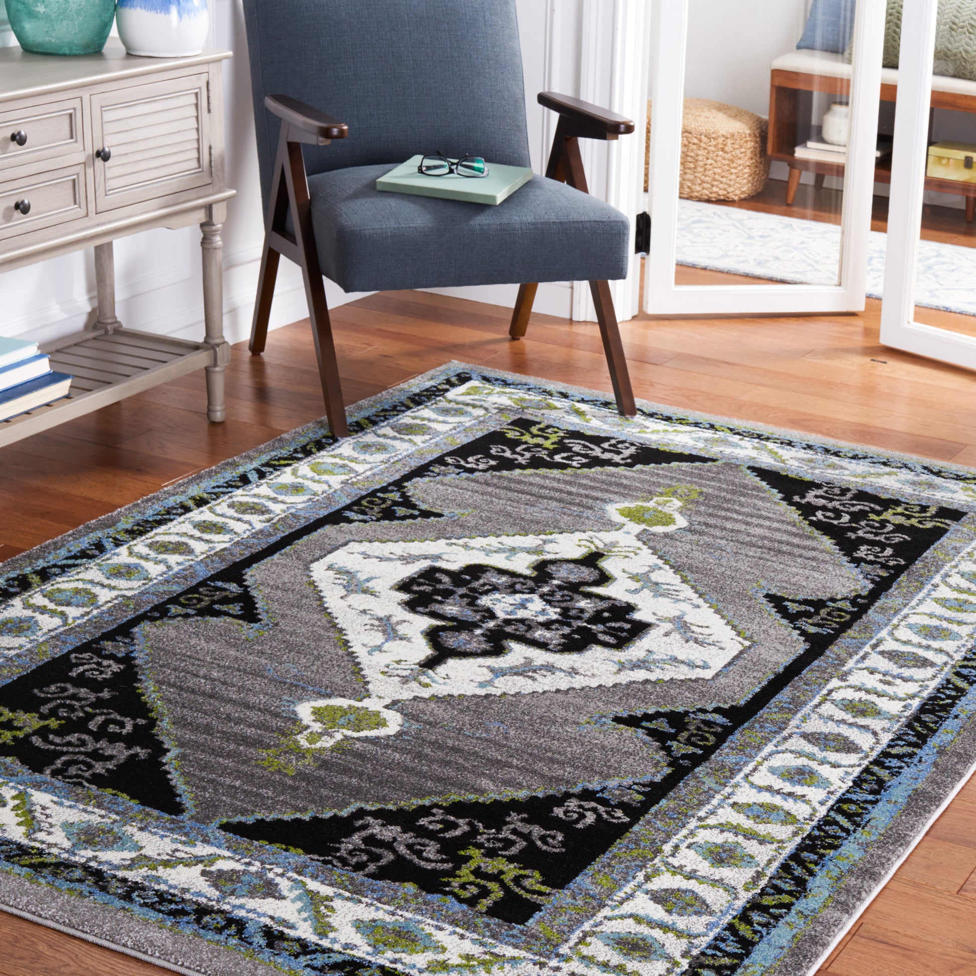 Safavieh Vintage Hamadan Vth260F Grey/Green Area Rug