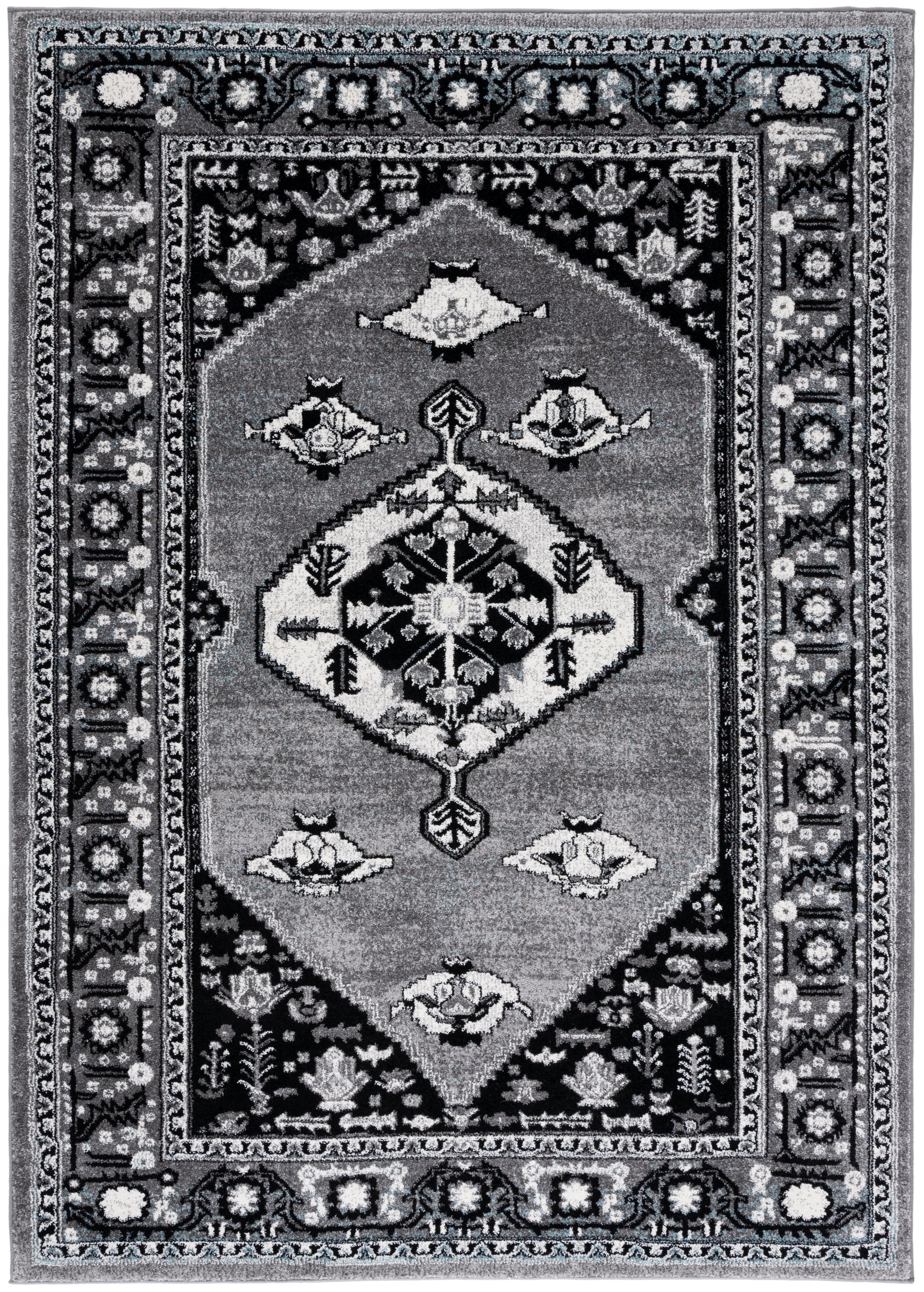 Safavieh Vintage Hamadan Vth262F Grey/Black Area Rug