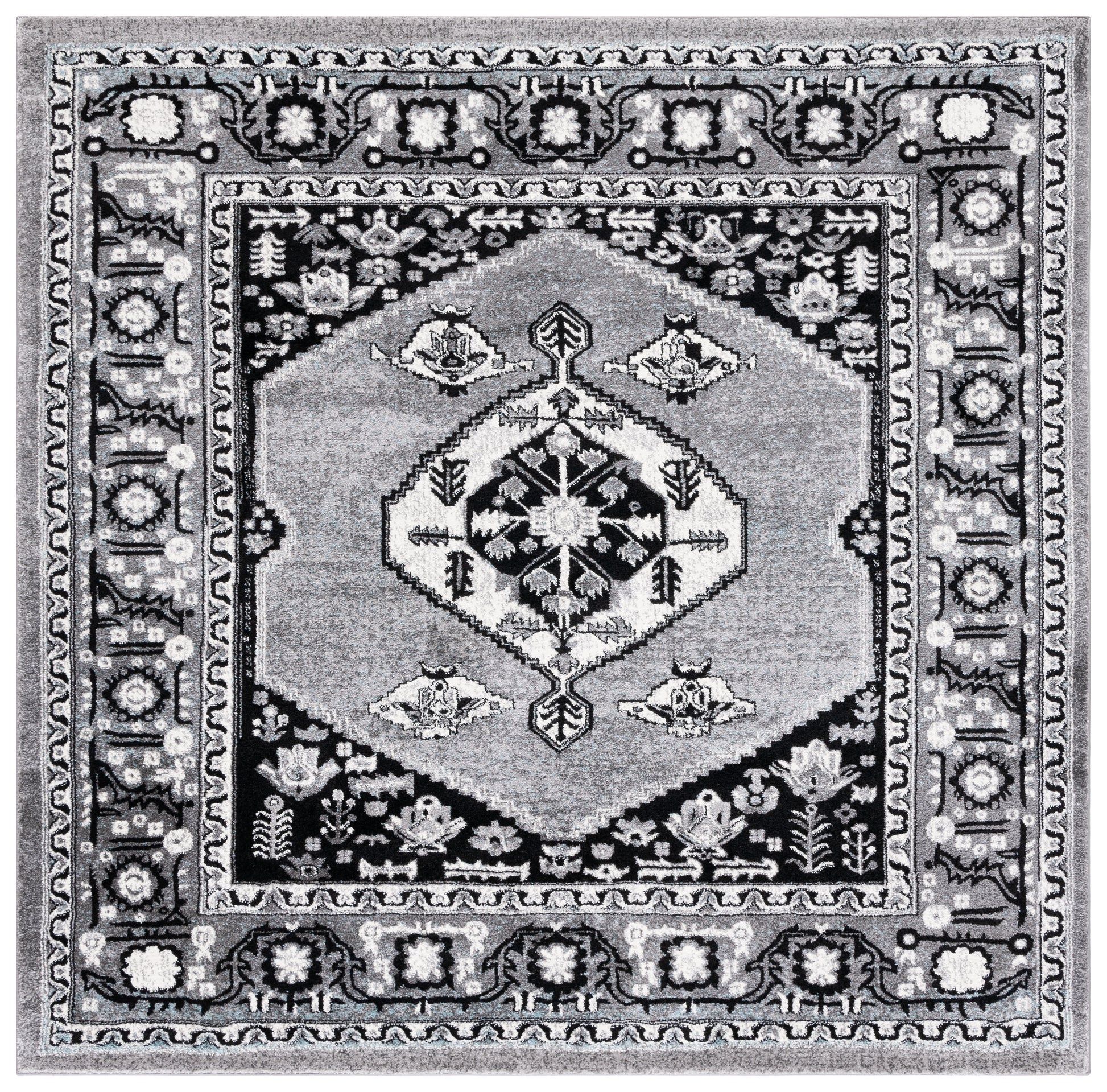 Safavieh Vintage Hamadan Vth262F Grey/Black Area Rug