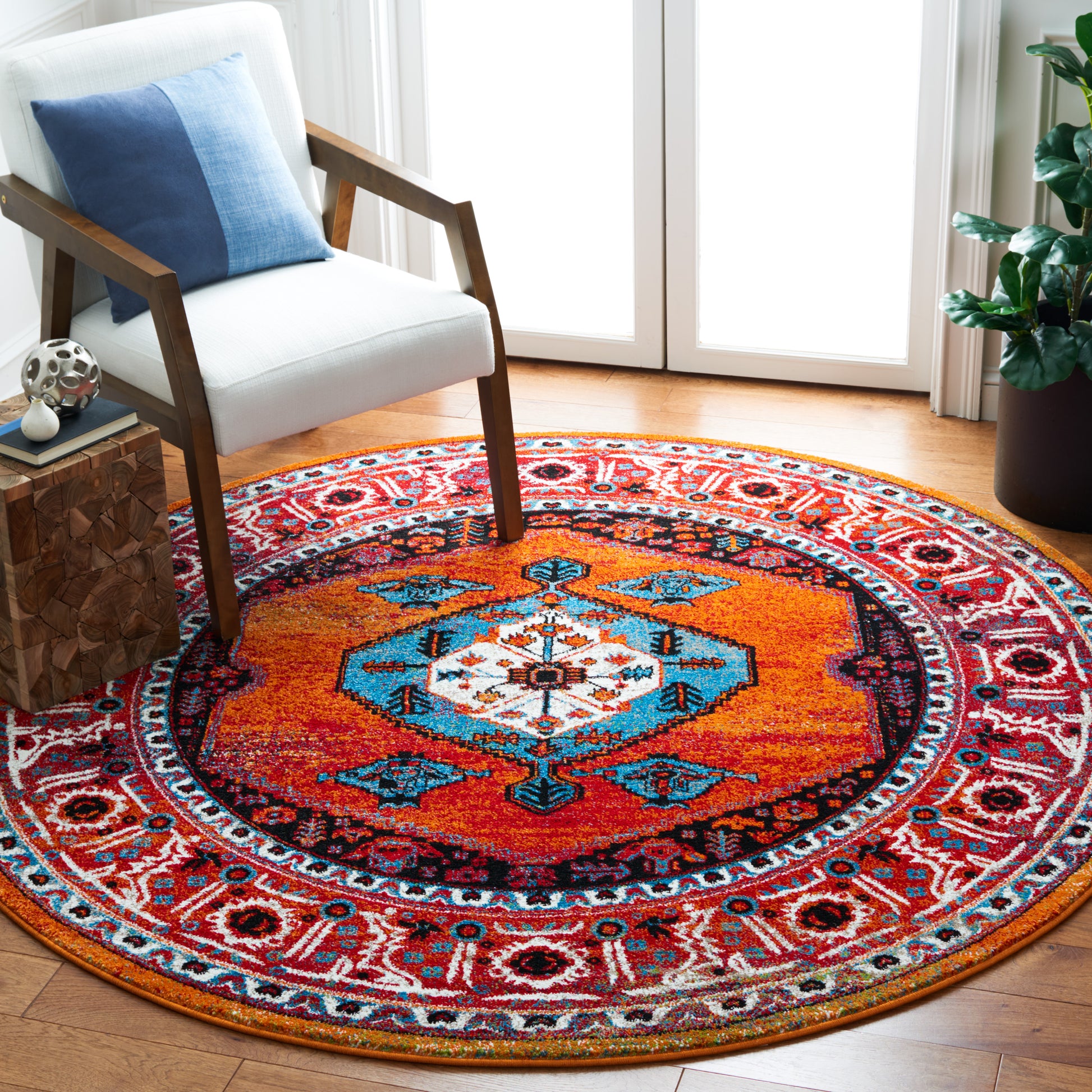 Safavieh Vintage Hamadan Vth262Q Red/Blue Area Rug