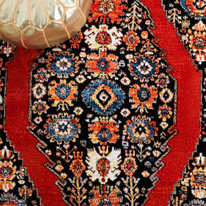 Safavieh Vintage Hamadan Vth265Q Red/Black Area Rug