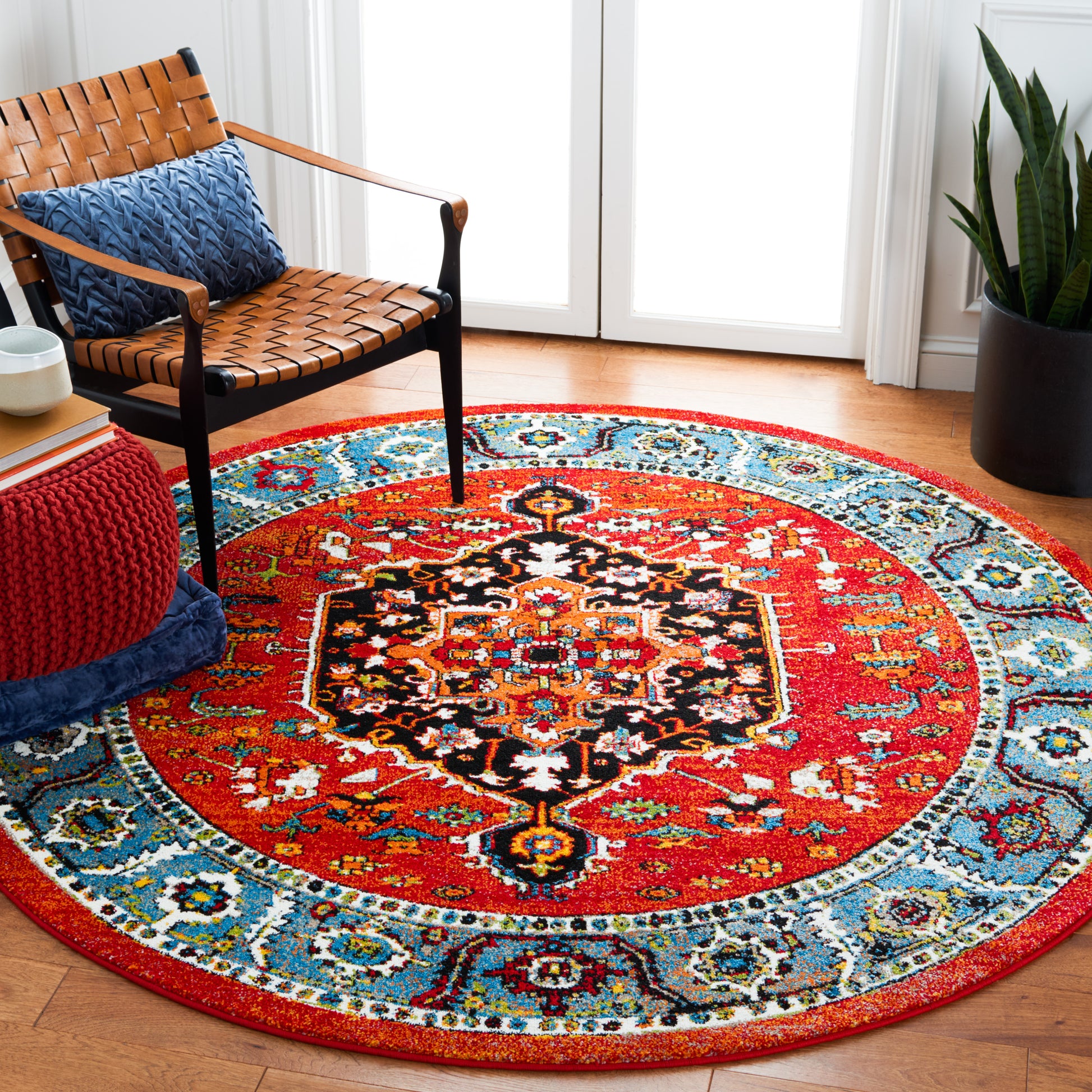 Safavieh Vintage Hamadan Vth266Q Red/Blue Area Rug