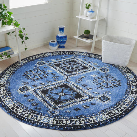 Safavieh Vintage Hamadan Vth293M Blue/Black Rugs.