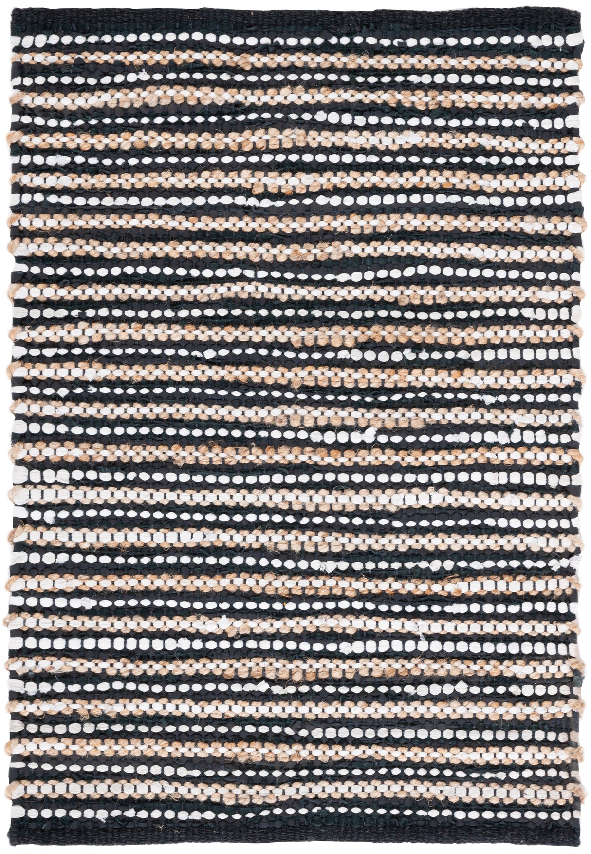 Safavieh Vintage Leather Vtl205Z Black/Ivory Rug.