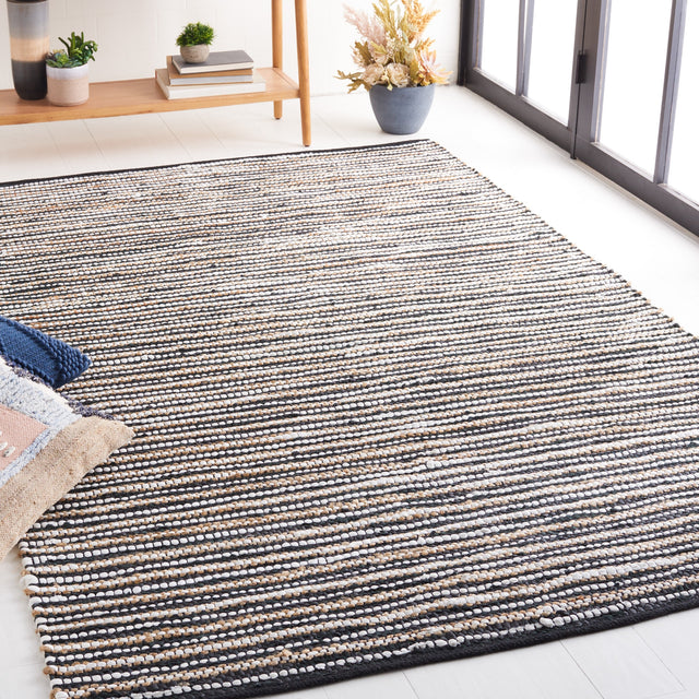 Safavieh Vintage Leather Vtl205Z Black/Ivory Rug.
