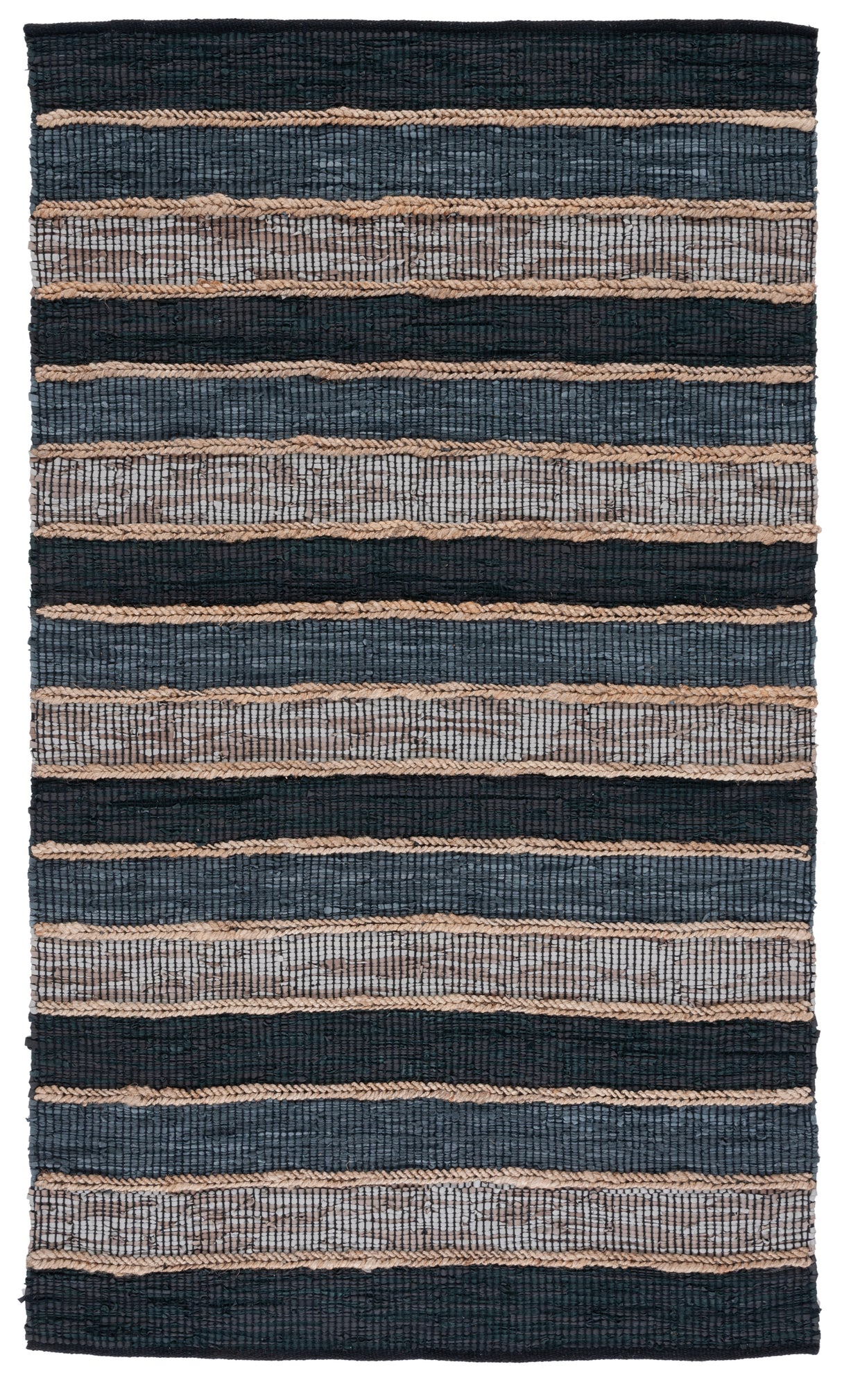 Safavieh Vintage Leather Vtl206Z Black/Natural Rug.