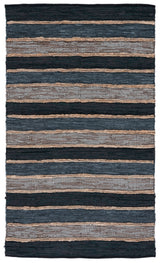 Safavieh Vintage Leather Vtl206Z Black/Natural Rug.
