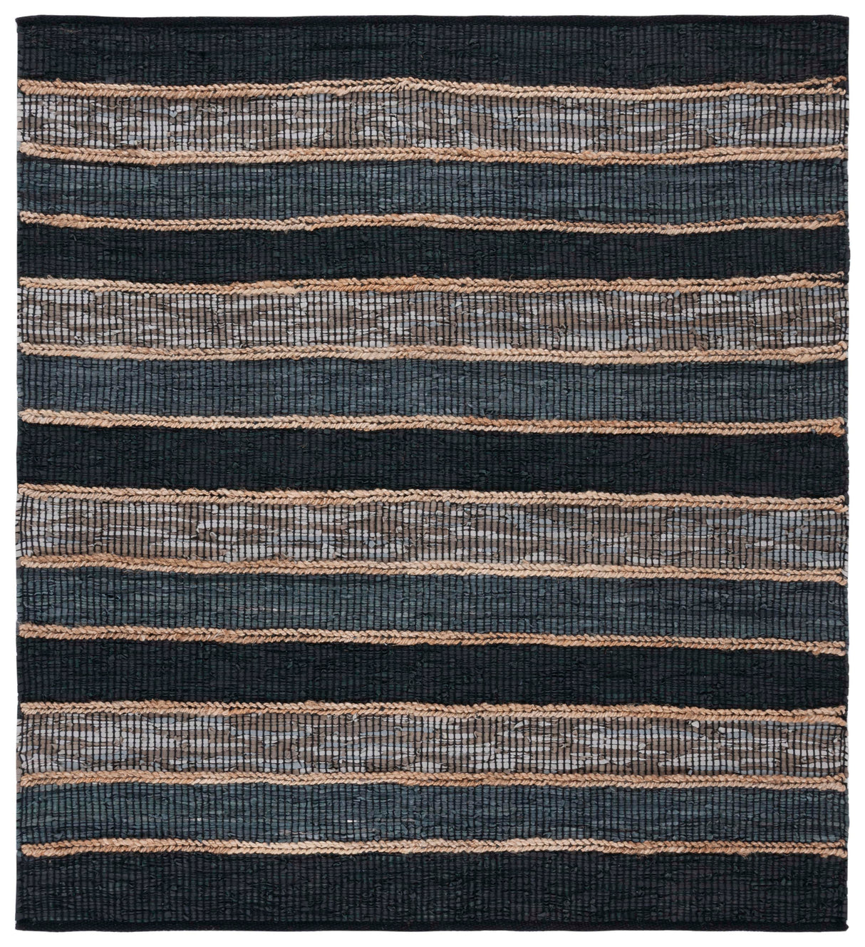 Safavieh Vintage Leather Vtl206Z Black/Natural Rug.