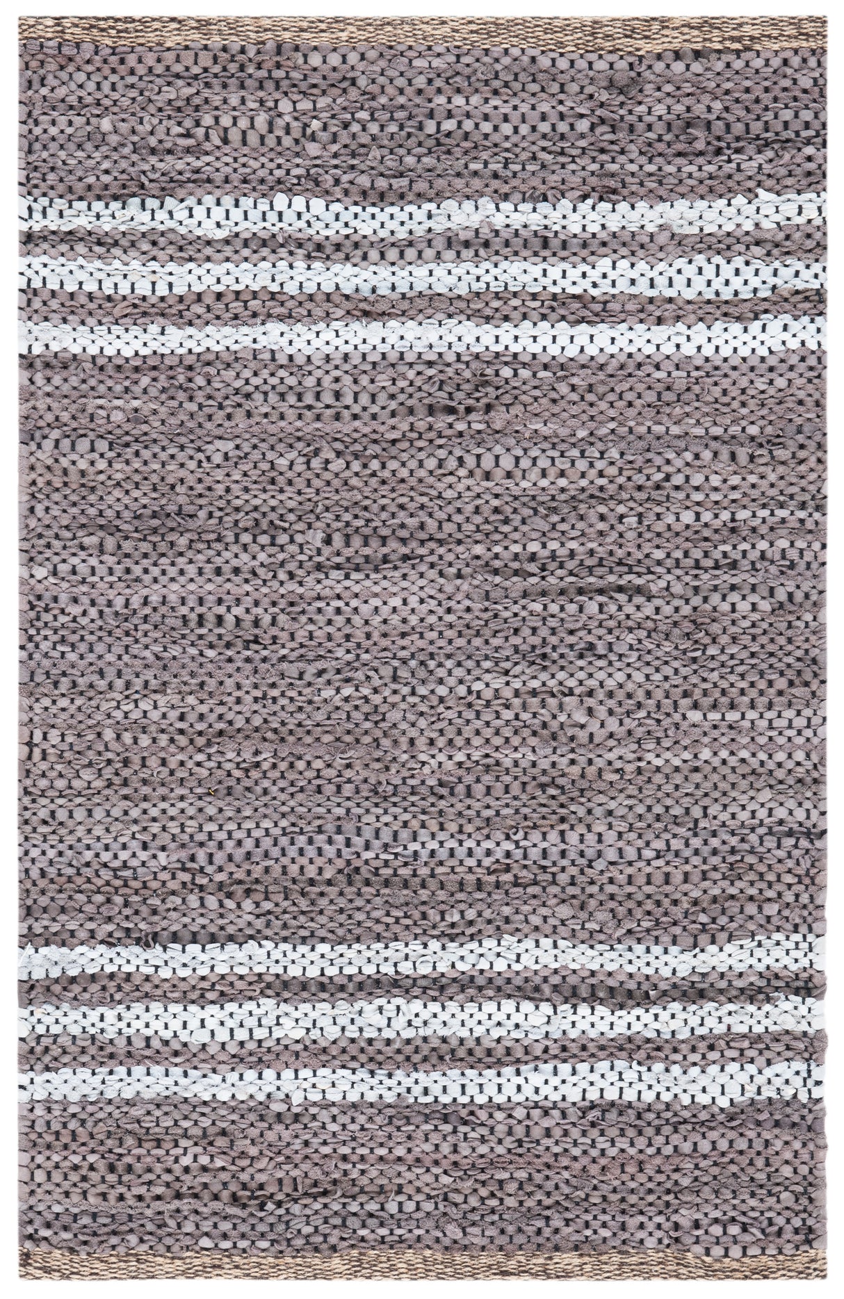 Safavieh Vintage Leather Vtl400G Silver/Ivory Rugs.