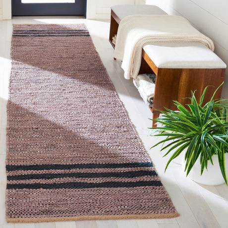 Safavieh Vintage Leather Vtl400T Brown/Black Rugs.