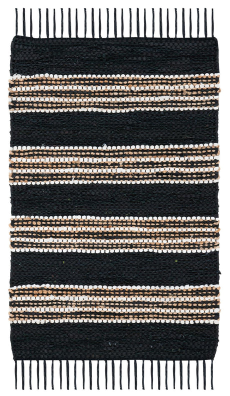 Safavieh Vintage Leather Vtl601Z Black/Natural Rugs.