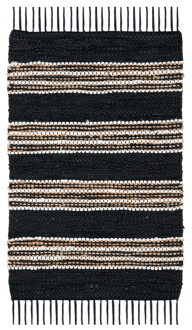 Safavieh Vintage Leather Vtl601Z Black/Natural Rugs.