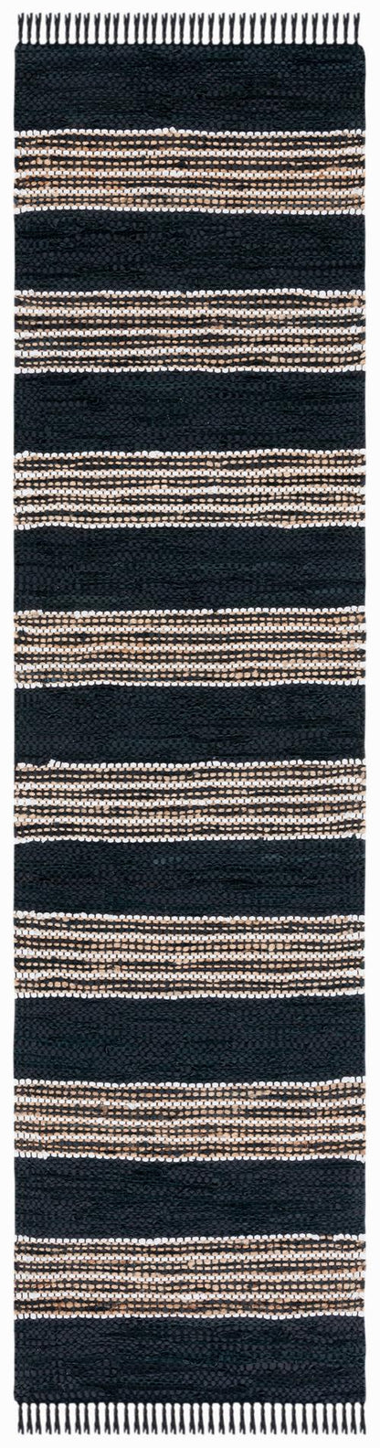 Safavieh Vintage Leather Vtl601Z Black/Natural Area Rug