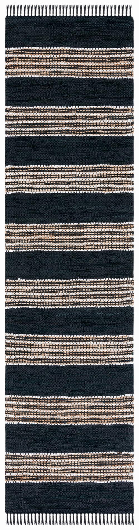 Safavieh Vintage Leather Vtl601Z Black/Natural Rugs.