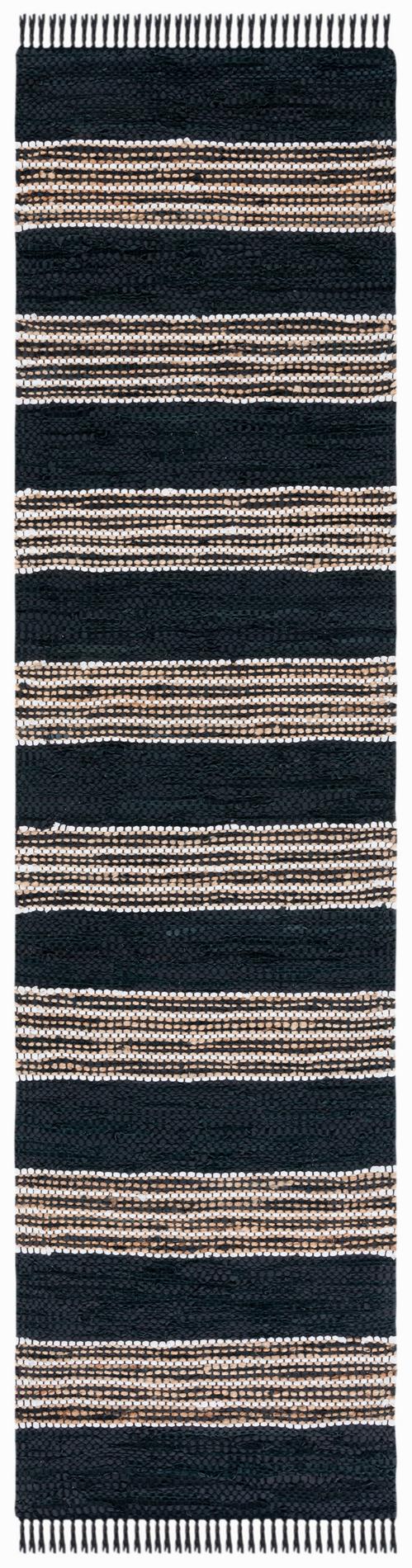 Safavieh Vintage Leather Vtl601Z Black/Natural Rugs.