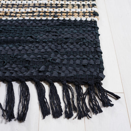 Safavieh Vintage Leather Vtl601Z Black/Natural Rugs.