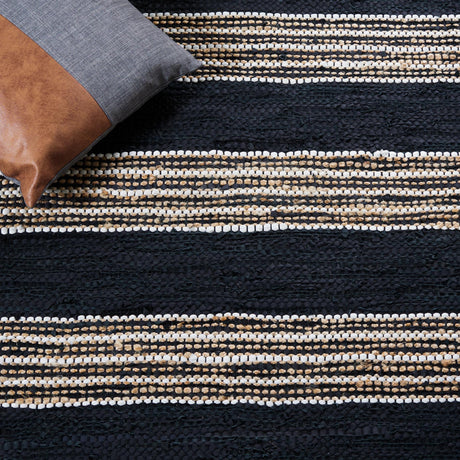 Safavieh Vintage Leather Vtl601Z Black/Natural Rugs.