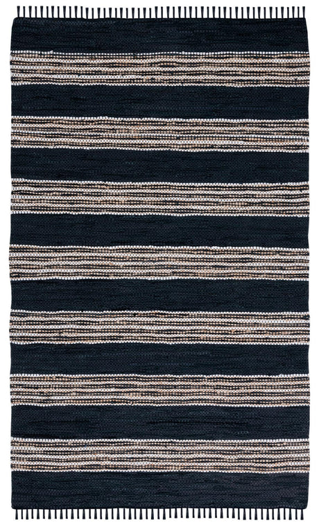 Safavieh Vintage Leather Vtl601Z Black/Natural Rugs.