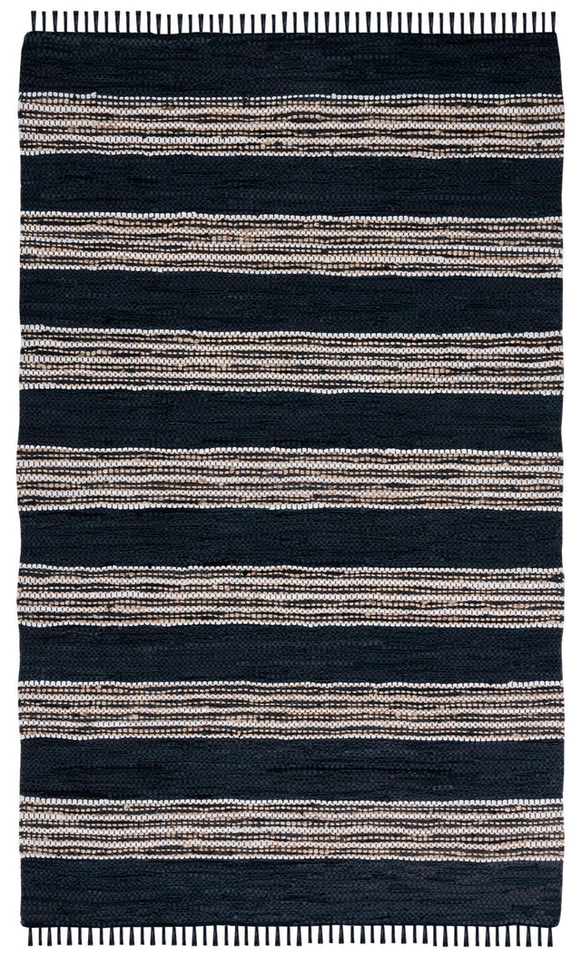 Safavieh Vintage Leather Vtl601Z Black/Natural Rugs.