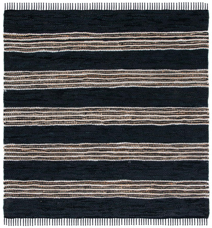 Safavieh Vintage Leather Vtl601Z Black/Natural Area Rug