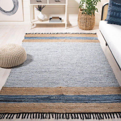 Safavieh Vintage Leather Vtl602F Grey/Natural Rugs.