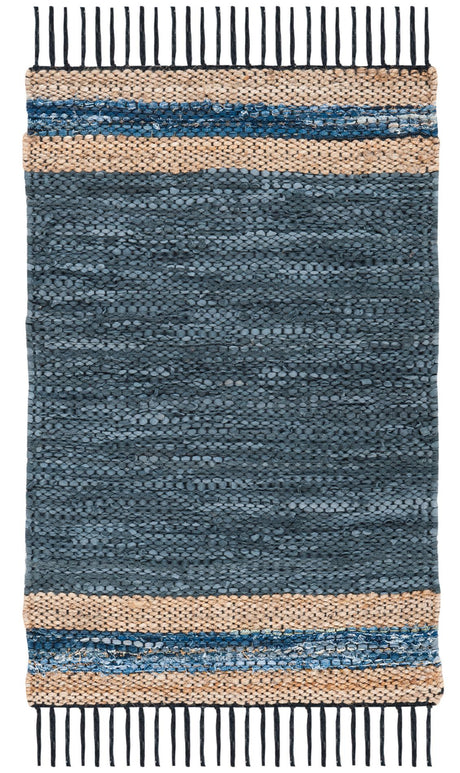 Safavieh Vintage Leather Vtl602M Blue/Natural Rugs.
