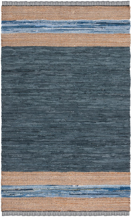 Safavieh Vintage Leather Vtl602M Blue/Natural Rugs.