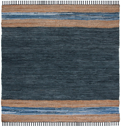 Safavieh Vintage Leather Vtl602M Blue/Natural Area Rug