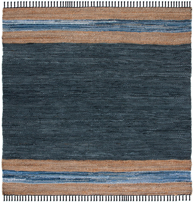Safavieh Vintage Leather Vtl602M Blue/Natural Rugs.