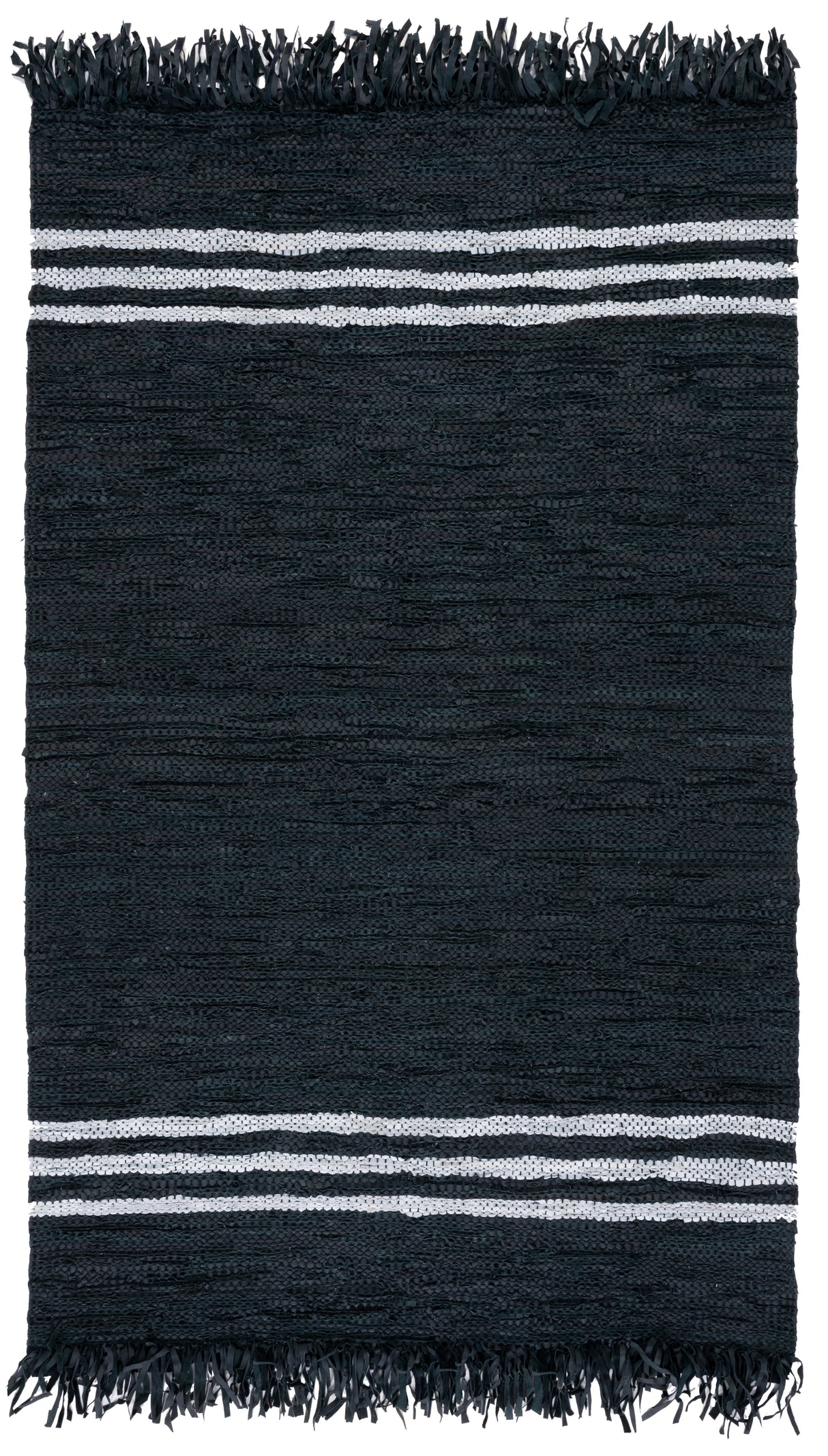 Safavieh Vintage Leather Vtl702H Black/Ivory Rug.