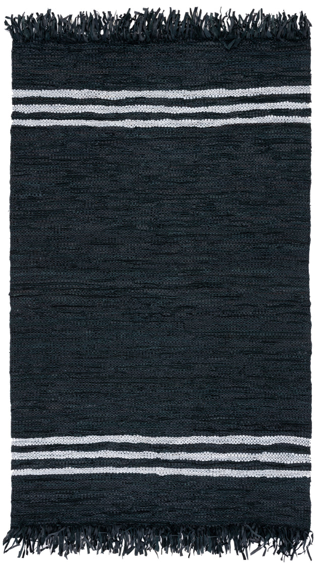 Safavieh Vintage Leather Vtl702H Black/Ivory Rug.