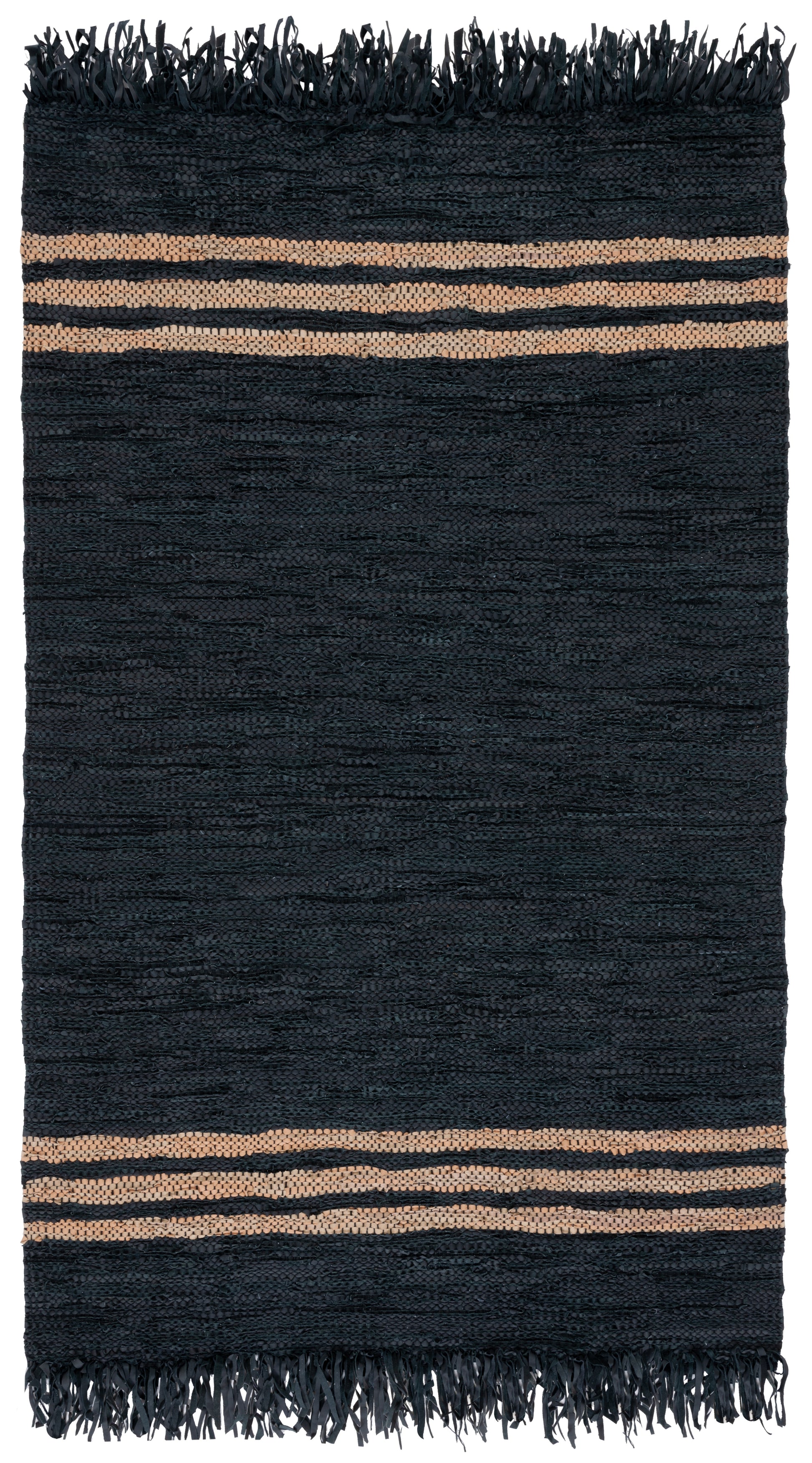 Safavieh Vintage Leather Vtl702Z Black/Beige Area Rug