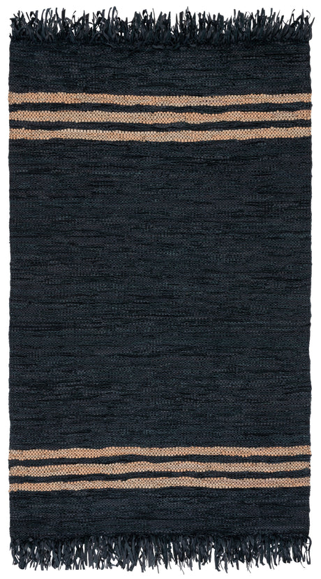 Safavieh Vintage Leather Vtl702Z Black/Beige Rug.