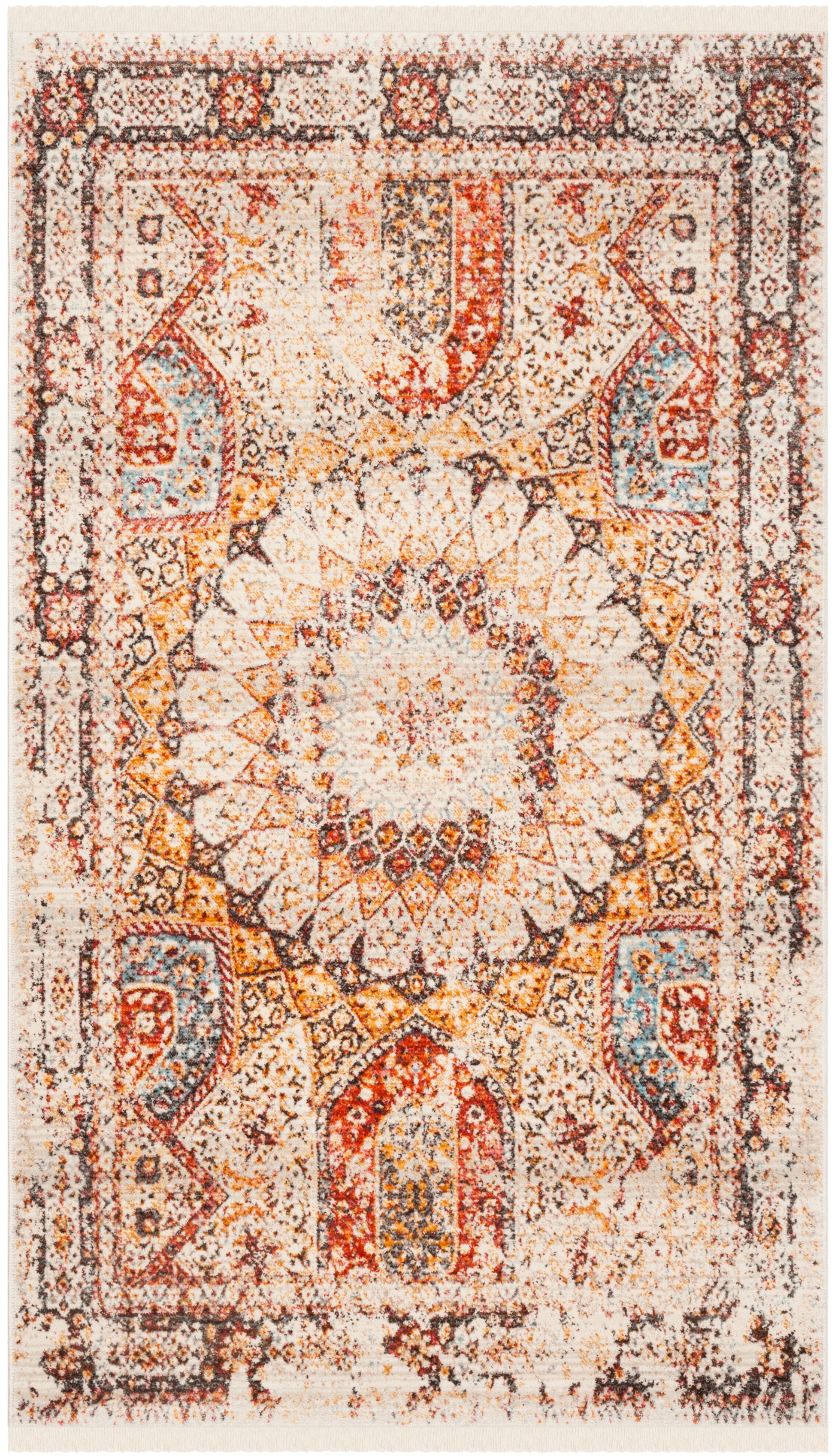 Safavieh Vintage Persian Vtp412R Cream/Rust Area Rug