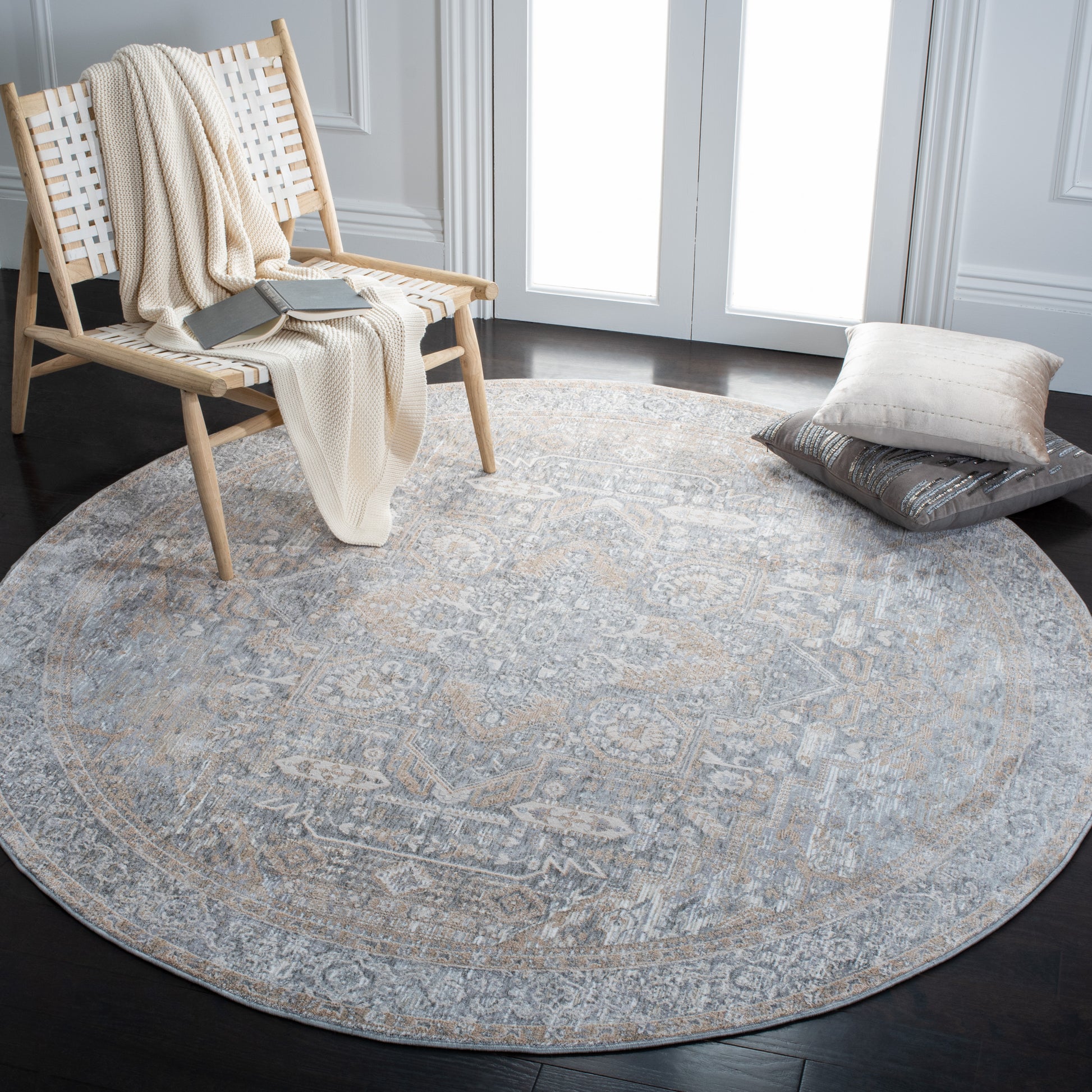 Safavieh Webster Wbs320G Grey/Beige Area Rug