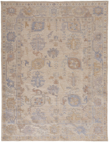 Feizy Wendover 6862F Tan/Blue Area Rug