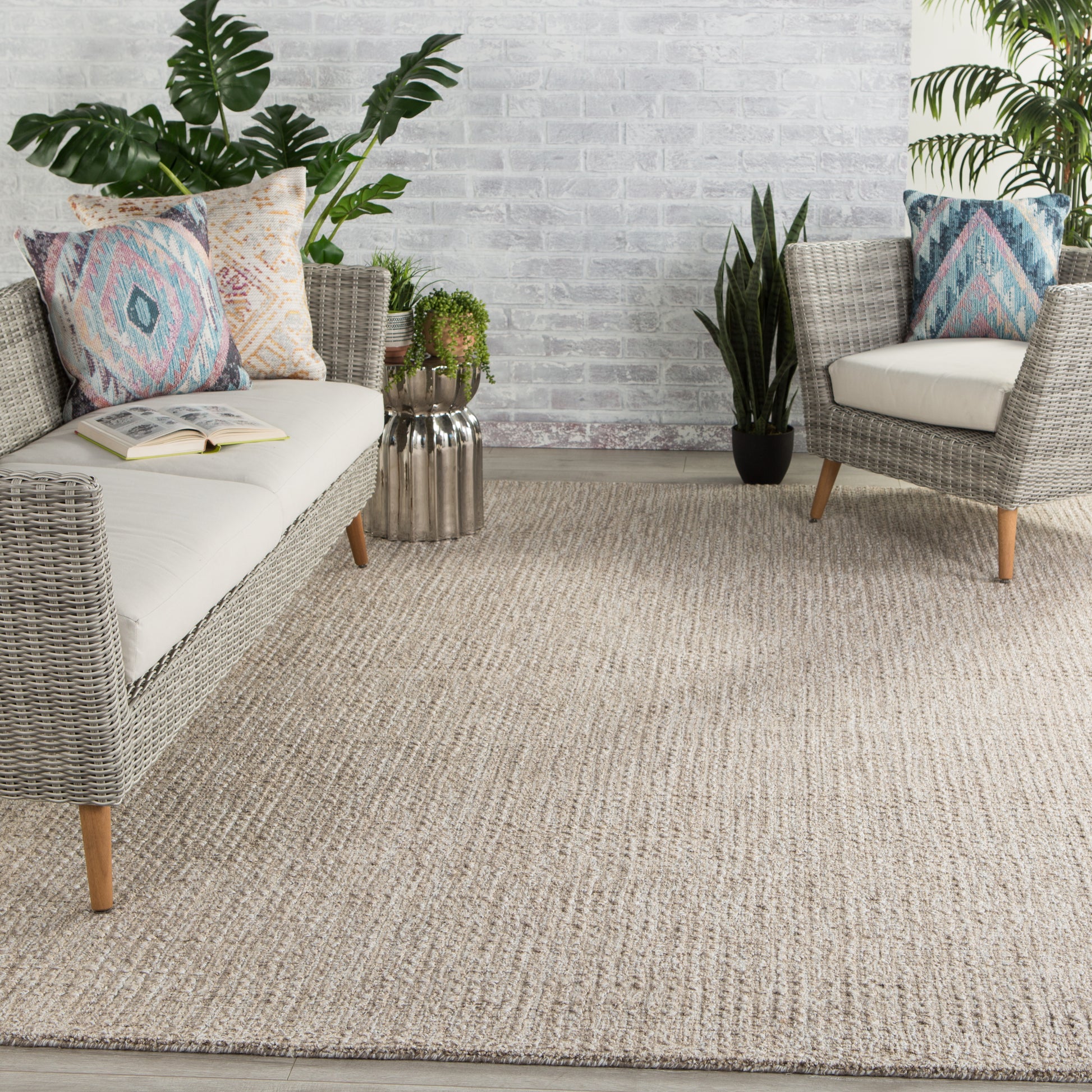 Jaipur Wisteria Jardin Wsr01 Gray/White Area Rug